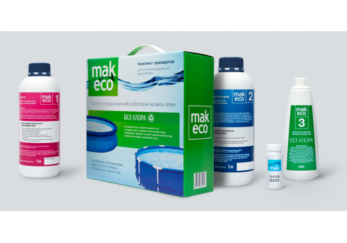 Комплект препаратов MAK ECO - БЕЗ ХЛОРА