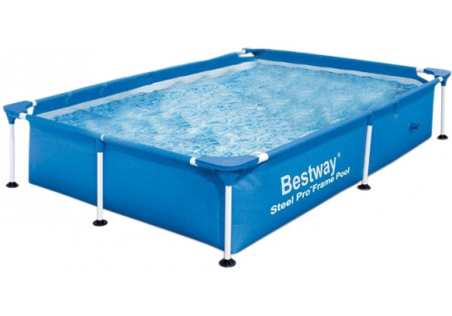 56401 Каркасный бассейн прямоугольный BestWay, 221х150х43см, (28270)