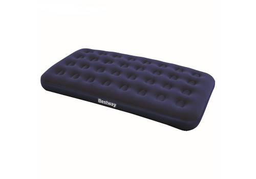 67471 Bestway Надувной матрас Flocked Air Bed with Ac Air Pump(Twin) 188х99х22 см, электро-насос в комплекте