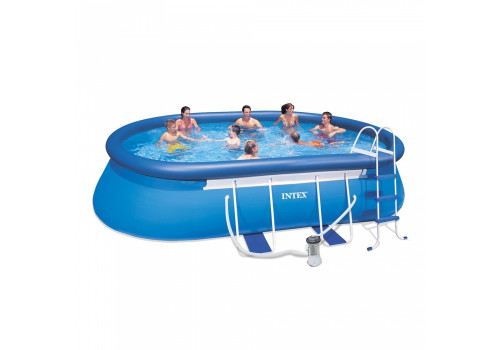 Бассейн Oval Frame Pool, 549х305х107см + фильтр-насос + аксессуары 28192/54932