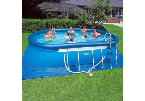 Бассейн Oval Frame Pool, 549х305х107см + фильтр-насос + аксессуары 28192/54932