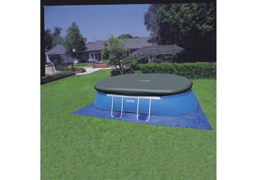 Каркасный бассейн Oval Frame Pool, 610х366х122 см + фильтр-насос + аксессуары 28194/54934