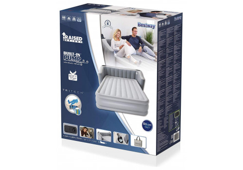 67620 Двухспальная кровать BestWay, 233х196х80см со встроенным насосом