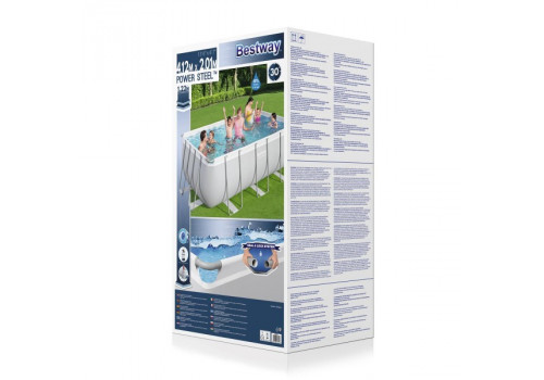 56457 Каркасный бассейн Bestway 412х201х122 см (видео, песч. фильтр-насос 220В, лестница)