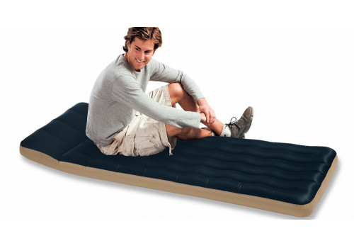 Надувной туристический матрас Кемпинг (Fabric camping mat), односпальный, 189х72х20 см 68798