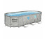 56716 Bestway Каркасный бассейн Power Steel Delux — Ротанг (овал) 5,49х2,74х1,22м+фильтр-насос картр. 5678 л/ч